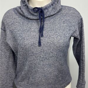 Old Navy Blue Heather Cowl Neck Sweater Size Medium
